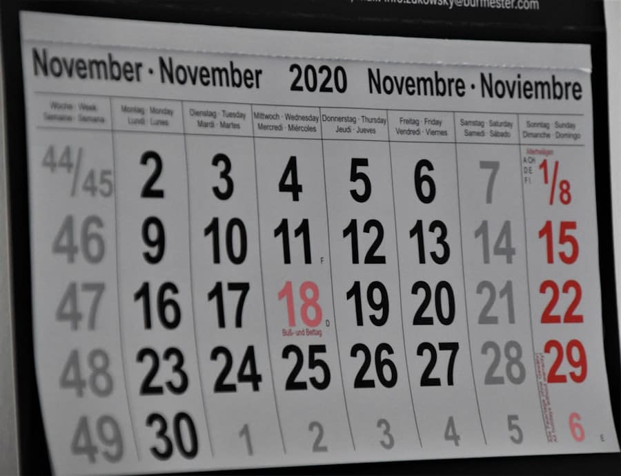 Car maintenance calendar