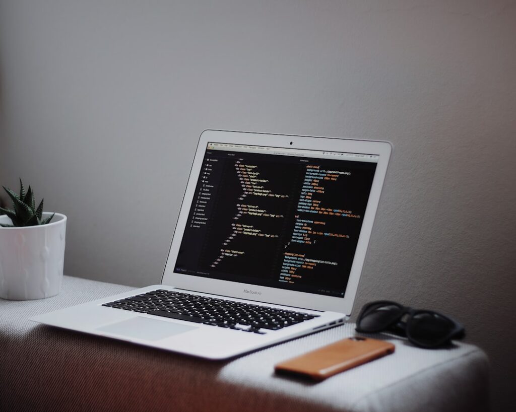 Photo Web developer working