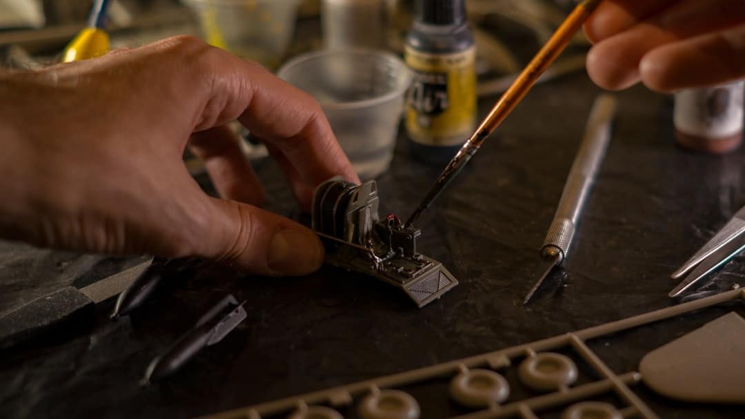 Photo Technician repairing smartphone
